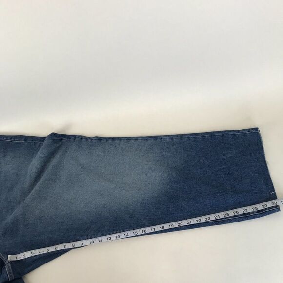 Old Navy High Rise O.G. Loose Jeans Women’s Plus Size 26 Raw Hem Stretch - Picture 10 of 15